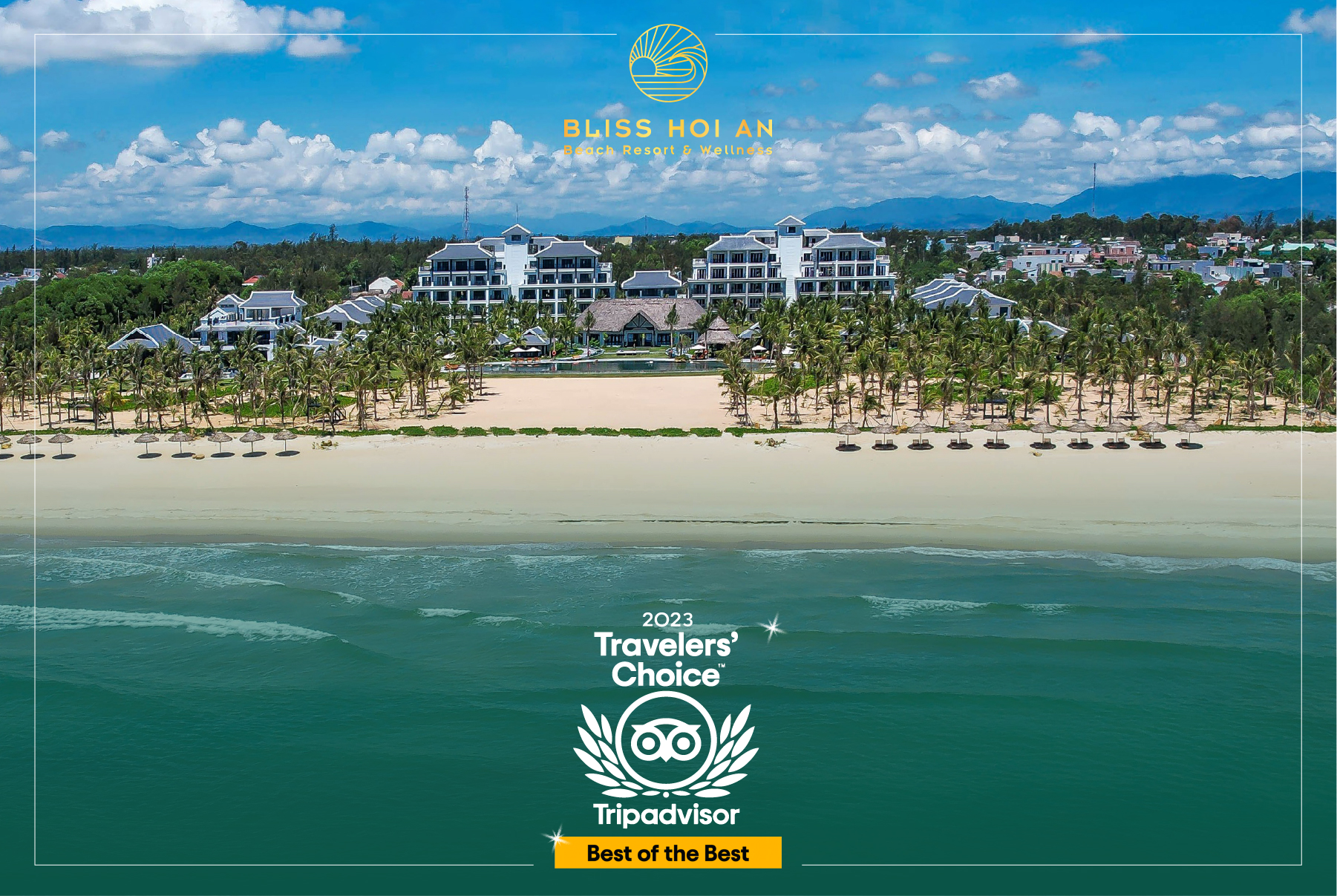 Bliss Hoi An is honored to receive the prestigious Best of the Best award from TripAdvisor